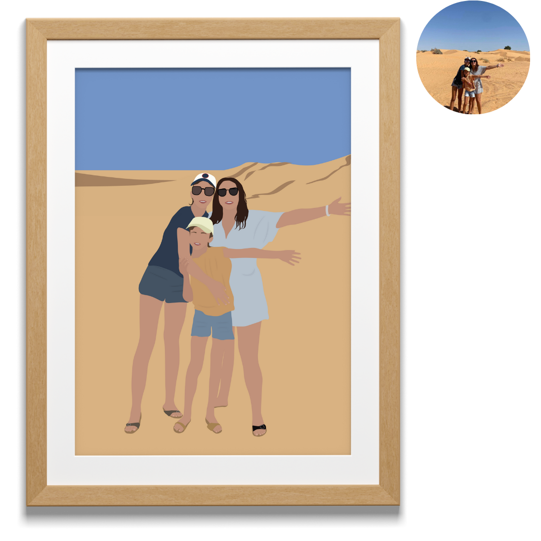 illustration personnalisée - fond détaillé