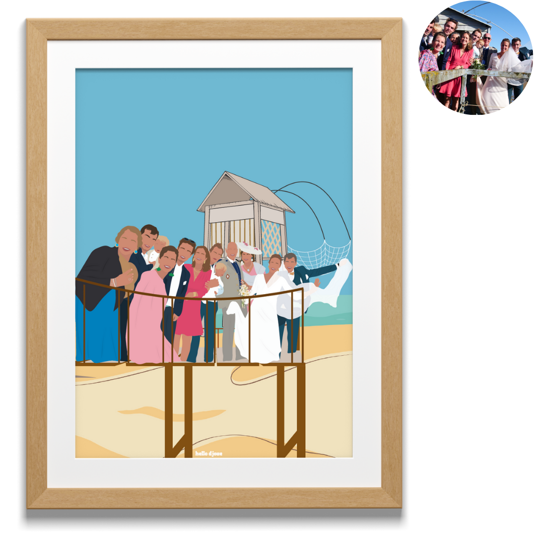 illustration personnalisée - fond détaillé