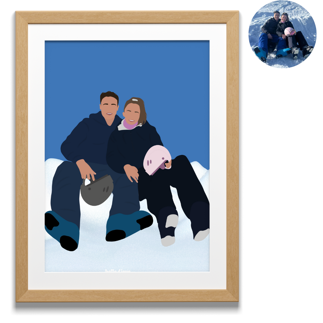 illustration personnalisée - fond détaillé