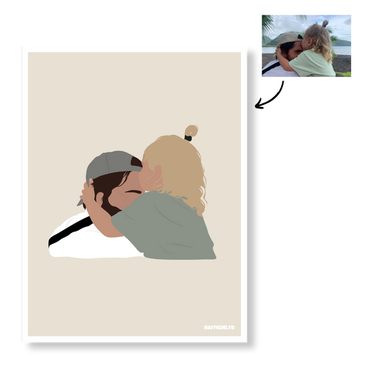 Illustration Personnalisée NUMERIQUE - Format PDF (Fond Uni ou Détaillé)