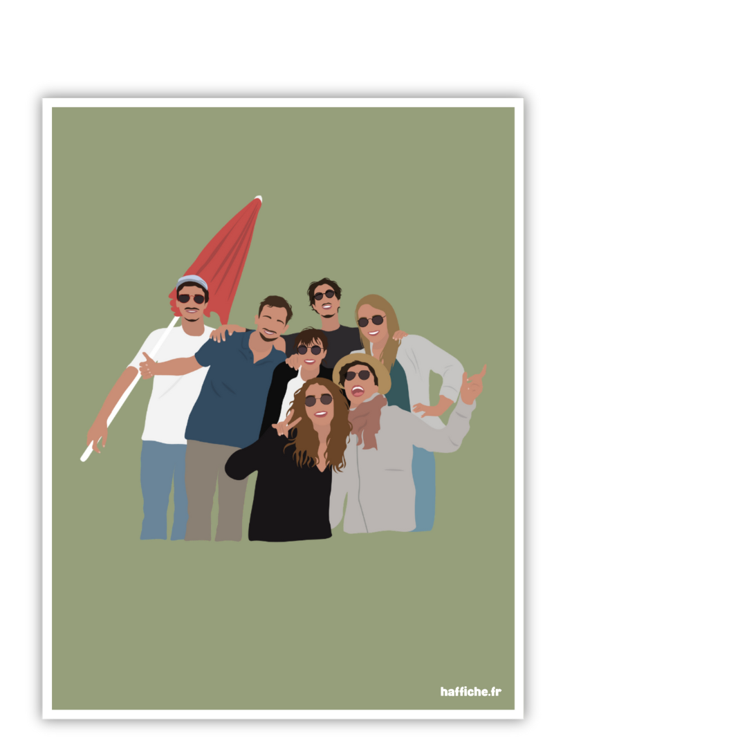 illustration personnalisée - fond uni