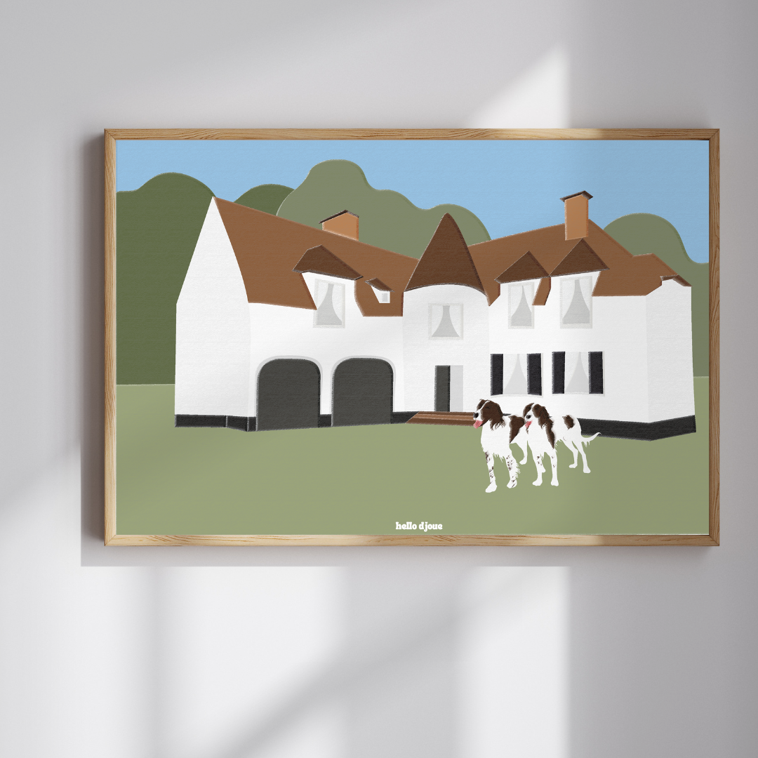 illustration maison personnalisée