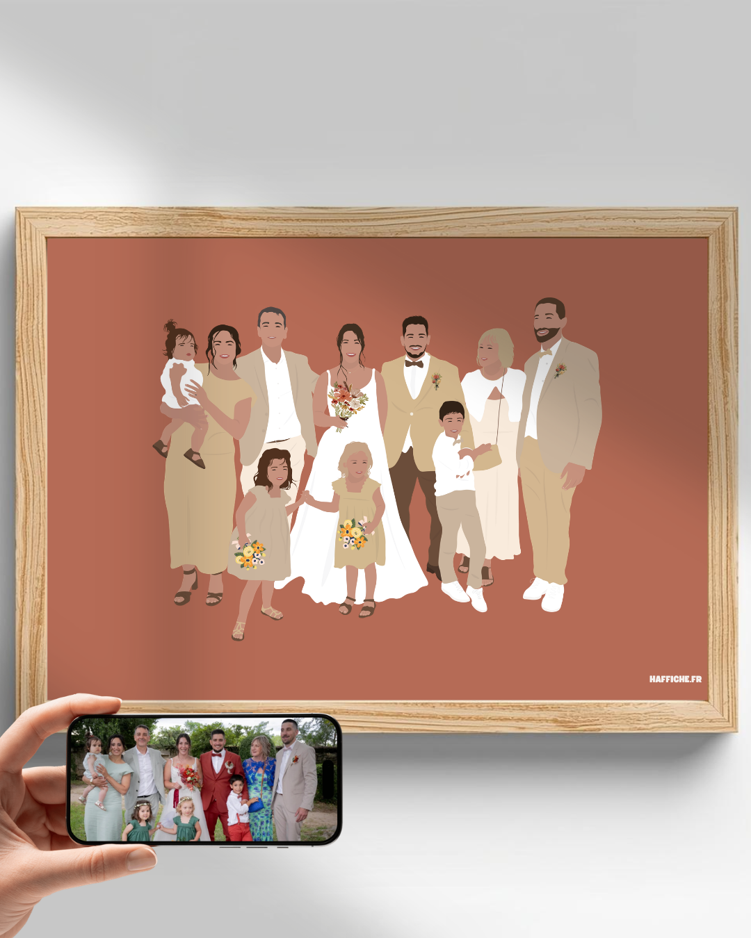 illustration Personnalisée (A3, A4, A5 ou PDF) - Fond Uni ou Détaillé