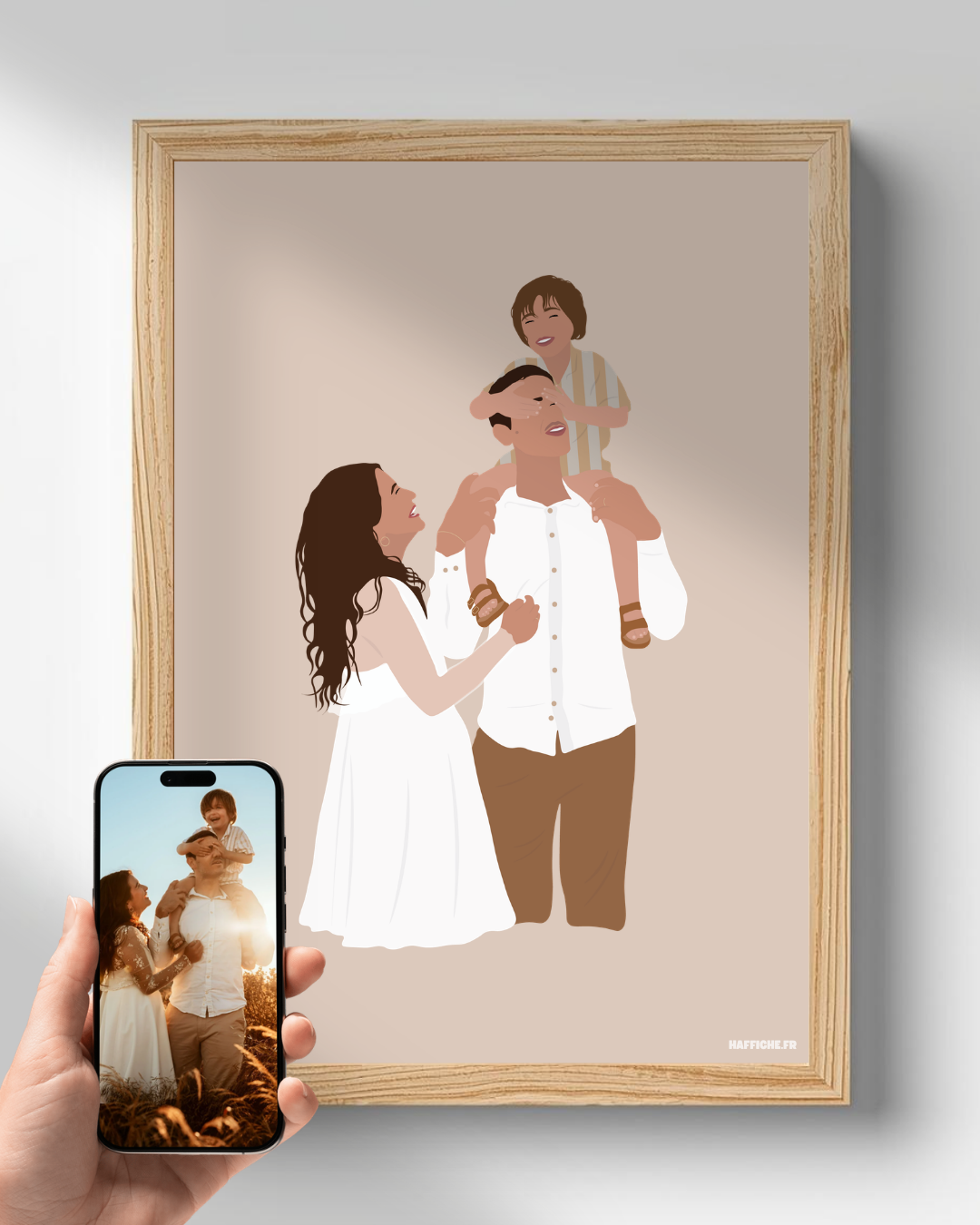 illustration Personnalisée (A3, A4, A5 ou PDF) - Fond Uni ou Détaillé