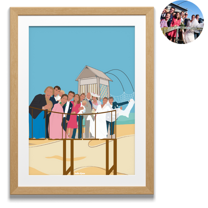 illustration personnalisée - fond détaillé