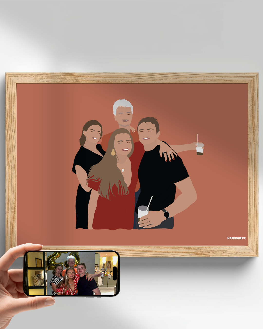 illustration Personnalisée (A3, A4, A5 ou PDF) - Fond Uni ou Détaillé