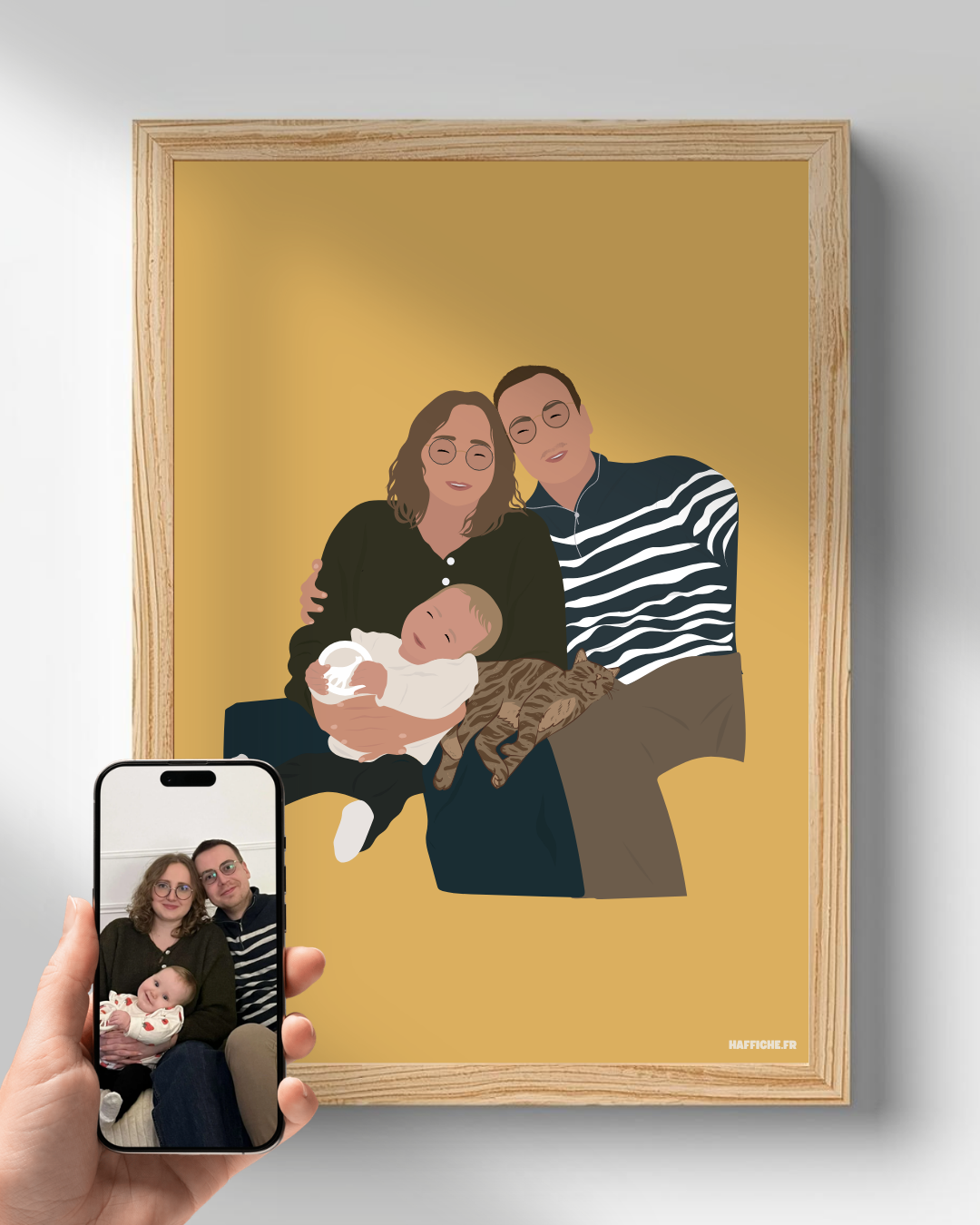 illustration Personnalisée (A3, A4, A5 ou PDF) - Fond Uni ou Détaillé