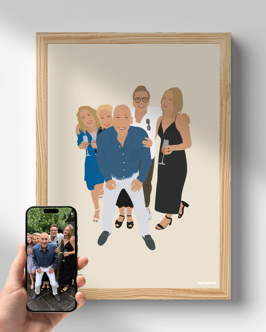 illustration Personnalisée (A3, A4, A5 ou PDF) - Fond Uni ou Détaillé