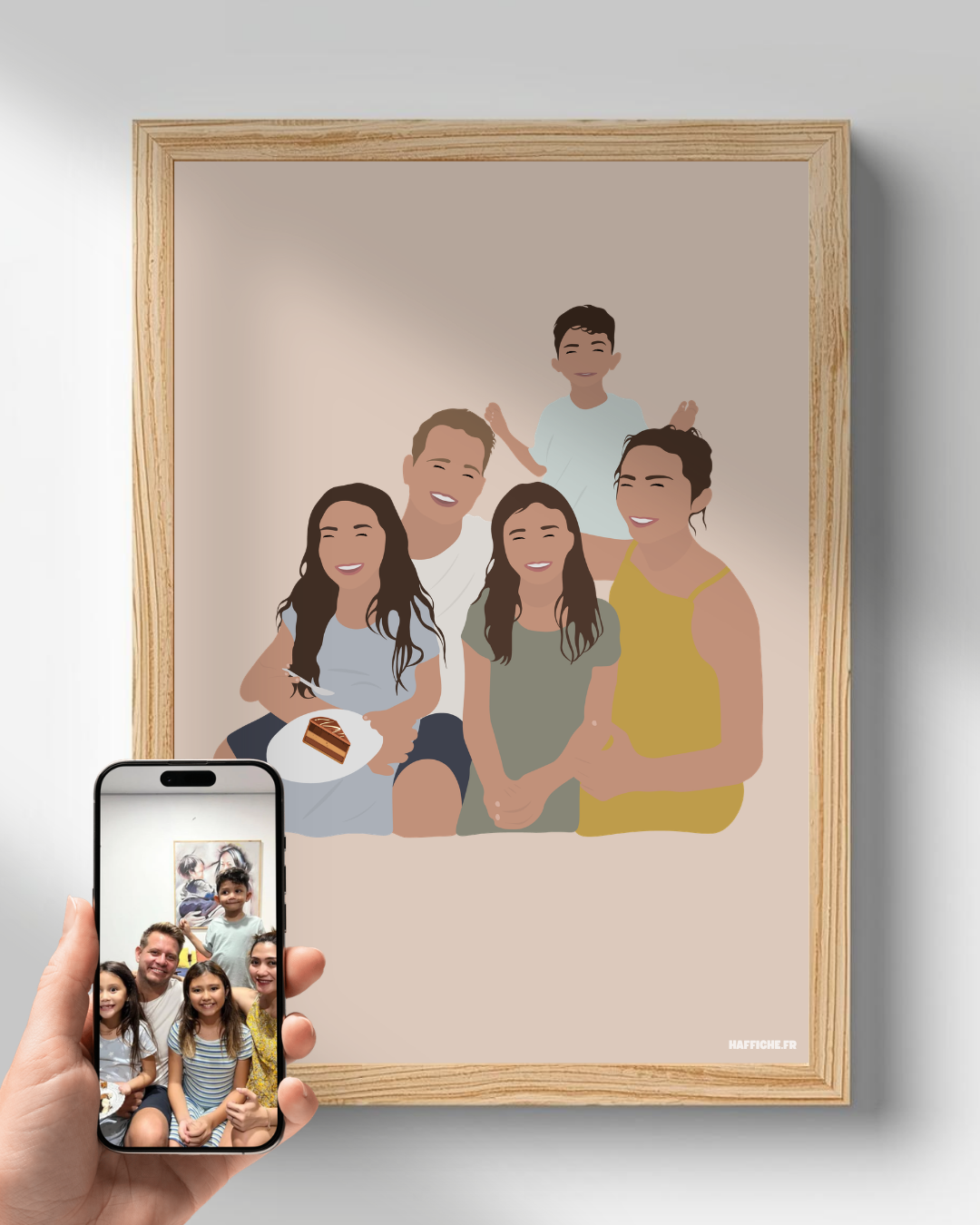 illustration Personnalisée (A3, A4, A5 ou PDF) - Fond Uni ou Détaillé
