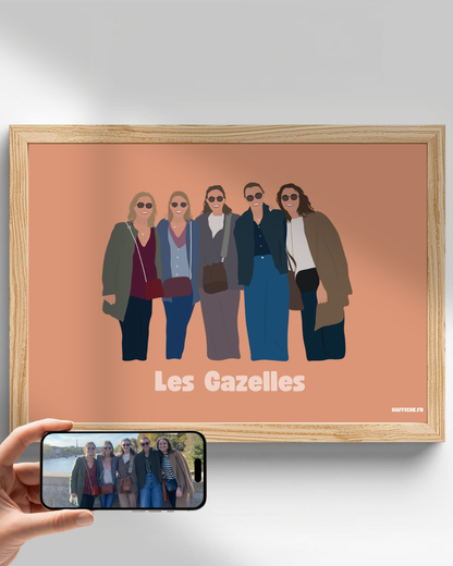 illustration Personnalisée (A3, A4, A5 ou PDF) - Fond Uni ou Détaillé