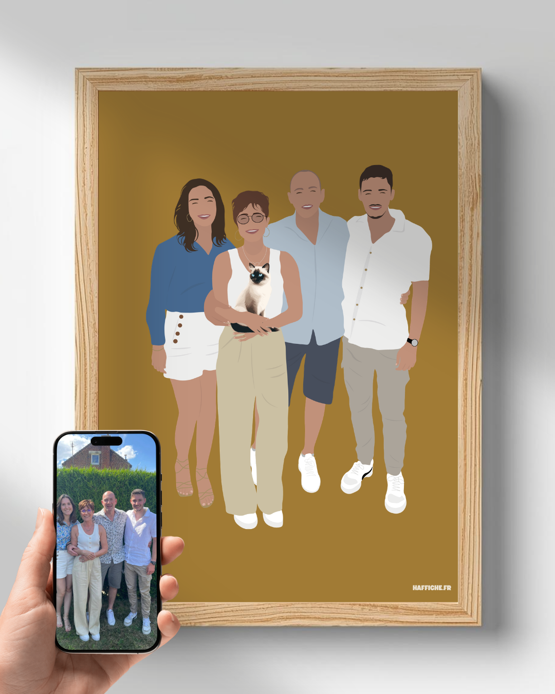 illustration Personnalisée (A3, A4, A5 ou PDF) - Fond Uni ou Détaillé