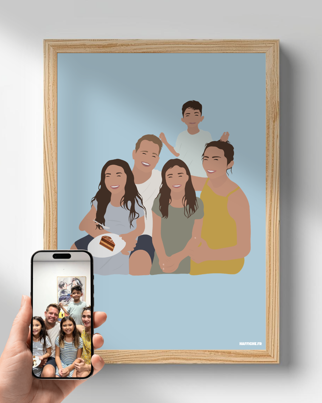 illustration Personnalisée (A3, A4, A5 ou PDF) - Fond Uni ou Détaillé
