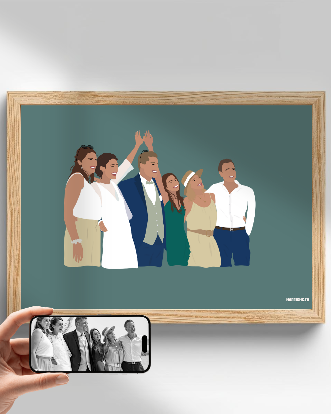 illustration Personnalisée (A3, A4, A5 ou PDF) - Fond Uni ou Détaillé