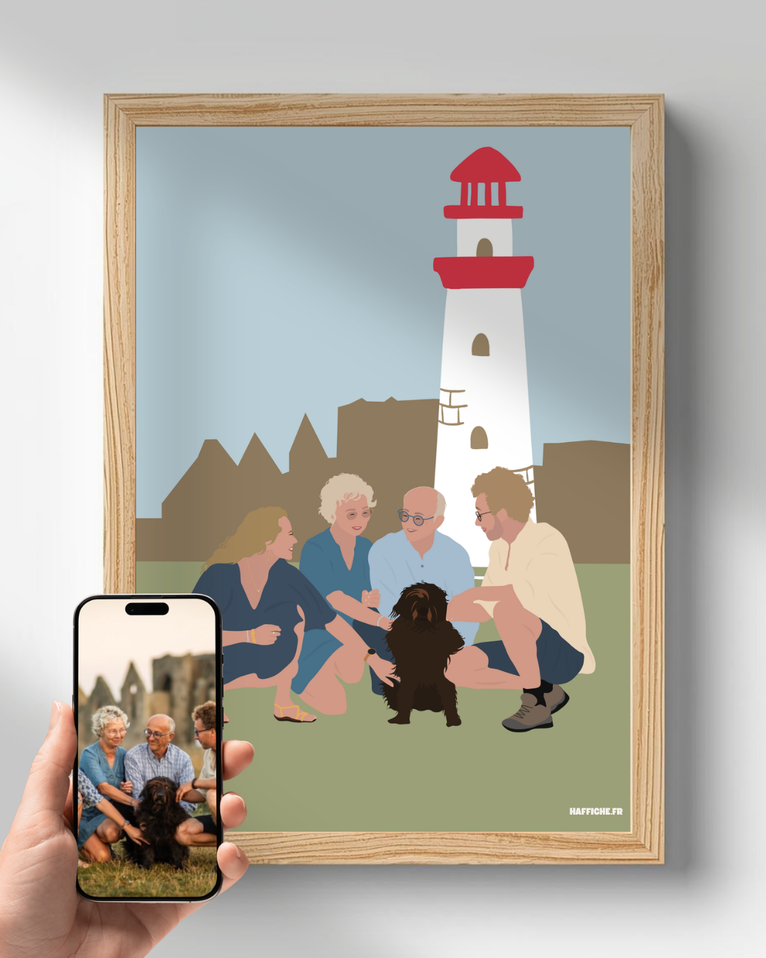 illustration Personnalisée (A3, A4, A5 ou PDF) - Fond Uni ou Détaillé