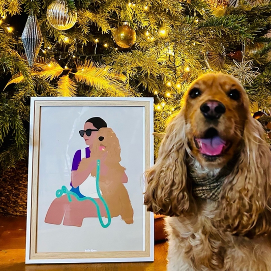 Affiche Illustration Personnalisée IMPRIMÉE (A3, A4, A5) - Fond Uni ou Détaillé